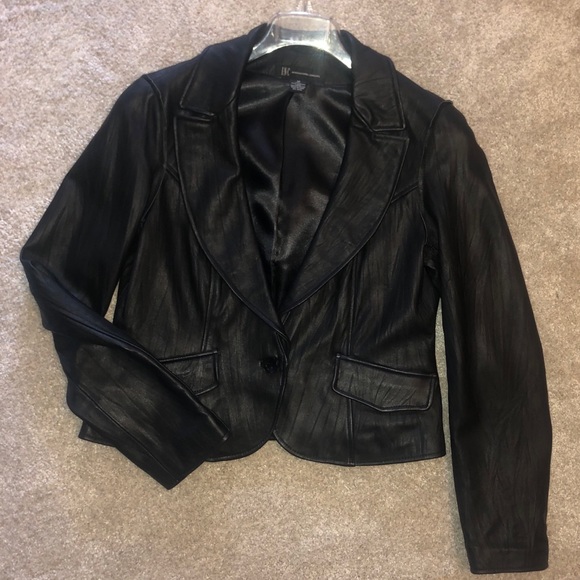 INC Genuine Leather Jacket - Picture 1 of 3